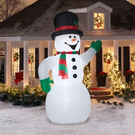 outdoor snowman christmas decorations